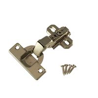 アイワ金属 ヘティヒスライド丁番 35mm 半かぶせキャッチ付 AP-1055C 1個 64-5083-12（直送品）