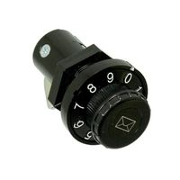 朝日工業 ミニダイヤル錠P 下向き KR-104 1個 61-7373-10（直送品）