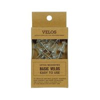 ベロス ダルマロング画鋲 透明 10本 DF-150C 1個(10本) 64-8825-50（直送品）