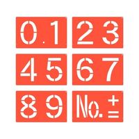 ランドアート ハイビスカス スプレーシート 数字・記号セット 1組(6枚入) HS-200 1組(6枚) 62-4863-24（直送品）