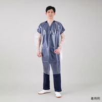 ミヤゲン easy脱着ガウン スリム Lサイズ 個包装100枚入 65-1676-35 1箱(100枚)（直送品）