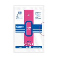 ケミカルジャパン CJパック NO.17 透明 100枚入 CJ-17 1個(100枚) 65-5784-19（直送品）