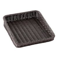 萬洋 樹脂製ディスプレイバスケット 傾斜型 30型 40号 ダークブラウン 91422C 1個 67-5742-09（直送品）