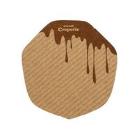 アオトプラス ラミクレープ包装紙 クラフト 変形 チョコレート 200枚入 004738307 1パック(200枚) 65-9121-33（直送品）