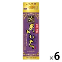 宝酒造 紫よかいち 25度 1800ml パック 1セット（6本） 焼酎 芋