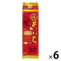 宝酒造 赤よかいち 25度 1800ml パック 1セット（6本） 焼酎 芋