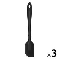 ワールド・クリエイト 抗菌スパチュラブラック 60053 1セット(3個)
