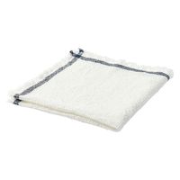無印良品 インド綿 マルチクロス ワッフル オフ白×ネイビー 約50×50cm 良品計画