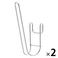 無印良品 ステンレス ボトルフック 水切りカゴ用 約幅3.5×奥行7×高さ13.5cm 1セット（1個×2） 良品計画
