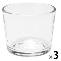 無印良品 ソーダガラス カップ 約直径8.5cm 1セット（1個×3） 良品計画