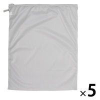 無印良品 ポリエステル両面使える洗濯ネット 平型 大 約縦50×横40cm 1セット（1個×5） 良品計画