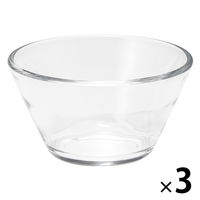 無印良品 ソーダガラス 深鉢 小 約直径11cm 1セット（1個×3） 良品計画