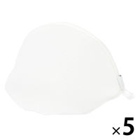 無印良品 ポリエステルクッションメッシュ洗濯ネット 下着用 約幅28.5×奥行20×高さ20cm 1セット（1個×5） 良品計画