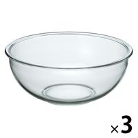イシガキ 耐熱ガラス ボウル 24cm 3.3L 深型 3689 1セット(3個)