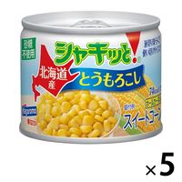 北海道産シャキッと！とうもろこし 砂糖不使用 90g 1セット（5缶） はごろもフーズ コーン缶
