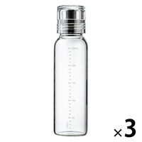 HARIO (ハリオ) 調味料入れ 250ml スリム ブラック DBSN-250-B 1セット(3個)