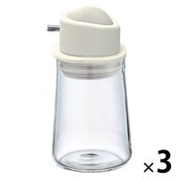 HARIO (ハリオ) 醤油差し 80ml ワンプッシュ ペールグレー SYO-100-PGR 1セット(3個)