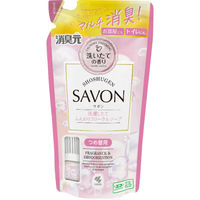 消臭元 SAVON お部屋 キッチン トイレ 玄関用 洗濯したてふんわりフローラルソープ 詰め替え 400ml 1個 小林製薬