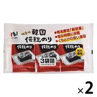 ニコニコのり 韓国伝統のり 味付けのり 3袋詰 1セット（1個×2）