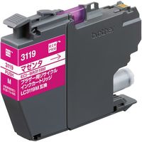 エコリカ LC3119M互換インクカートリッジ マゼンタ ECI-BR3119M 1個 572-3389（直送品）