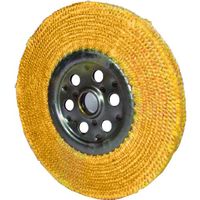 柳瀬 ヤナセ サイザルクローズドバフ 240x100x25.4 イエロー CSB240-Y 1個 417-4183（直送品）