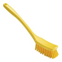 トラスト 脱毛防止 ロングハンドル マルチブラシ ハード イエロー 1263305 1個 67-5743-43（直送品）