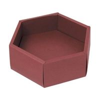 ヤマニパッケージ 軽食用 六角(大) あずき 100枚 19-611A 1ケース(100枚) 67-7145-75（直送品）