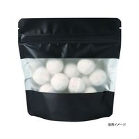 ヤマニパッケージ コーヒー用袋 アルミスタンドチャック袋 S 窓付 マット黒 500枚 COT-878BL 1ケース(500枚)（直送品）