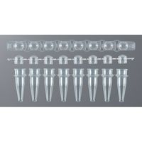 イナ・オプティカ PCR用8連チューブ/キャップセット 0.2mL ドームキャップ 125セット入 3131-00 1箱(125セット)（直送品）