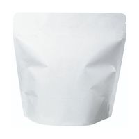 ヤマニパッケージ コーヒー用袋 スタンドチャック袋 100g 白 インナーバルブ付 500枚 COT-870 1ケース(500枚)（直送品）
