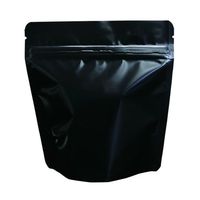 ヤマニパッケージ コーヒー用袋 スタンドチャック袋 100g 黒 インナーバルブ付 500枚 COT-872 1ケース(500枚)（直送品）