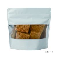 ヤマニパッケージ コーヒー用袋 アルミスタンドチャック袋 M 窓付 マット白 500枚 COT-879W 1ケース(500枚)（直送品）