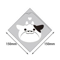 ヤマニパッケージ バーガー袋 シュー袋 ウシ 150角 5000枚 10-258 1ケース(5000枚) 67-7139-52（直送品）