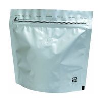ヤマニパッケージ コーヒー用袋 チャック付 アルミスタンドパック V付 200g 銀 500枚 COT-823V 1ケース(500枚)（直送品）