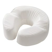 低反発クッション(耐次亜塩素酸/耐アルコールNEOシリーズ) フェイスクッション(アイホール付) ホワイト FV-916-WH 1個（直送品）