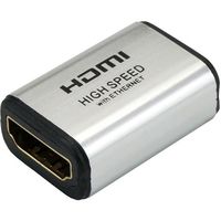 ホーリック HDMI中継アダプタ シルバー HDMIタイプAメスーHDMIタイプAメス HDMIF-HDMIF 1個 64-6229-49（直送品）