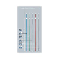 のぼり屋工房 3mスタンダードポール 緑 直径22mm 横棒850mm 396 1本 62-7067-25（直送品）