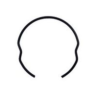 丸中洋行 SRーFF11 フロントフォーク用スナップリング 1セット(4個)（直送品）