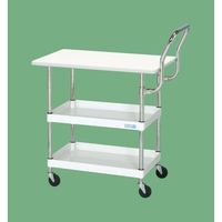 サカエ CSパールワゴン(軽量・天板付・ハイタイプ取手) CSP-9082LVHTW 1台（直送品）