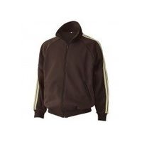 マスダ ニットジャケット ブラウン×ベージュ 3L J-333-N10-3L 1枚（直送品）