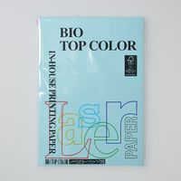 伊東屋 バイオトップカラーA4(100枚入) BT108 ミディアムブルー 1セット(1パック×3)