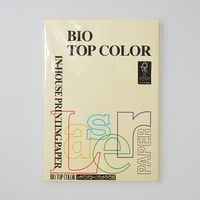 伊東屋 バイオトップカラーA4 80g 100枚 BT130 バニラ 1セット(1パック×3)