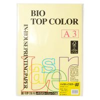 伊東屋 バイオトップカラーA3 80g 100枚 BT203 イエロー 1セット(1パック×2)