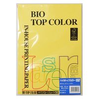 伊東屋 バイオトップカラーA4 160g 50枚 BT412 カナリーイエロー 1セット(1パック×3)