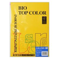 伊東屋 バイオトップカラーA4 160g 50枚 BT429 マスタード 1セット(1パック×3)