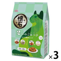 懐石 2つのごほうび まぐろ節添えペア 国産 650g（65g×10袋）3個 ペットライン キャットフード 猫用