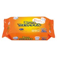 からだふき　ウェットタオルエルモアいちばん 温められるウェットタオル 1パック（30枚入） カミ商事