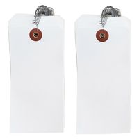 【荷札】今村紙工 布荷札 白 2号（大） 1袋（100枚入） NN-00