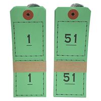 【荷札】今村紙工 連番荷札 No.1～100 若竹 1袋（100枚入） RN-50