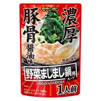 野菜ましまし鍋用スープ 濃厚豚骨醤油味 300g 1袋 モランボン 鍋つゆ